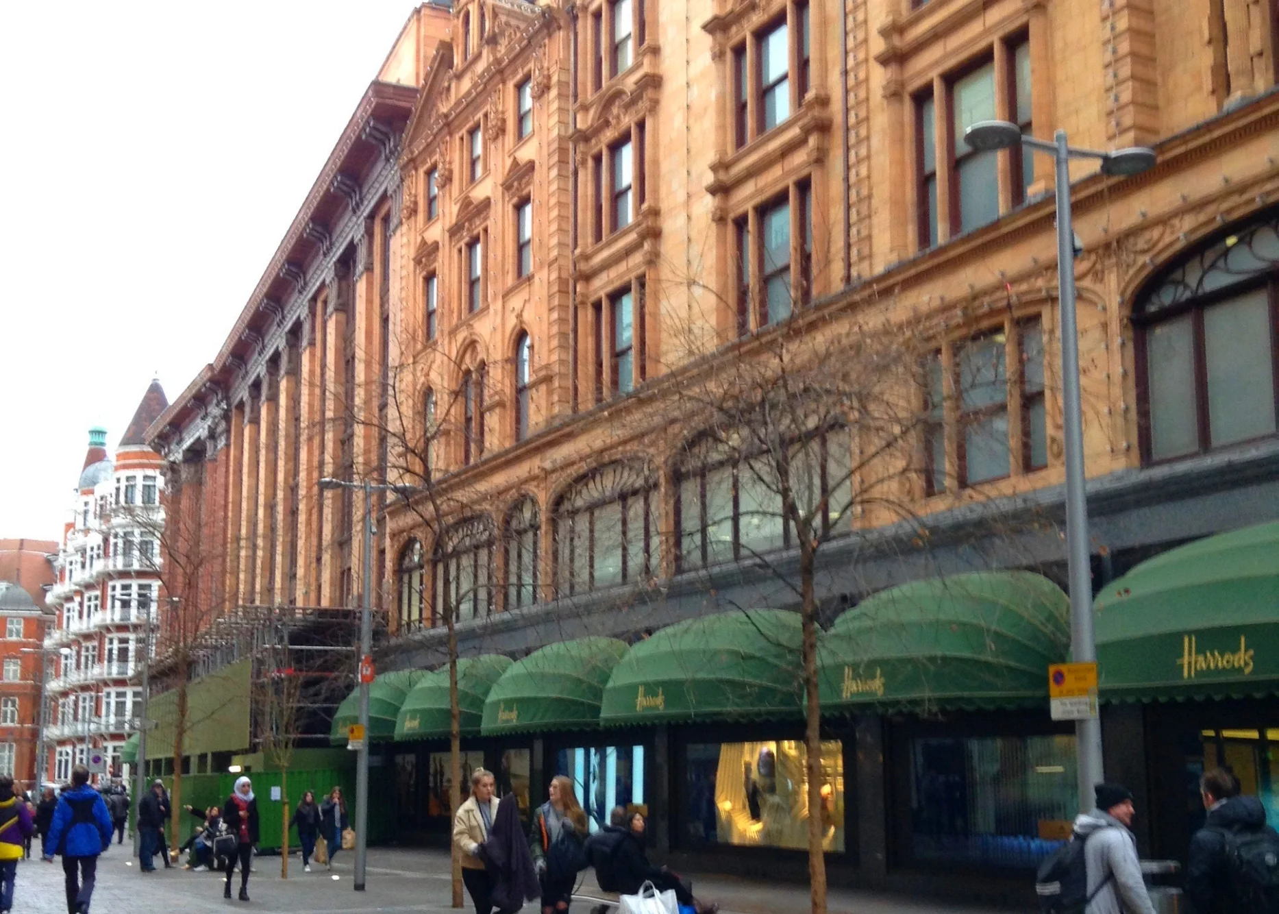 The Side entry to Harrods