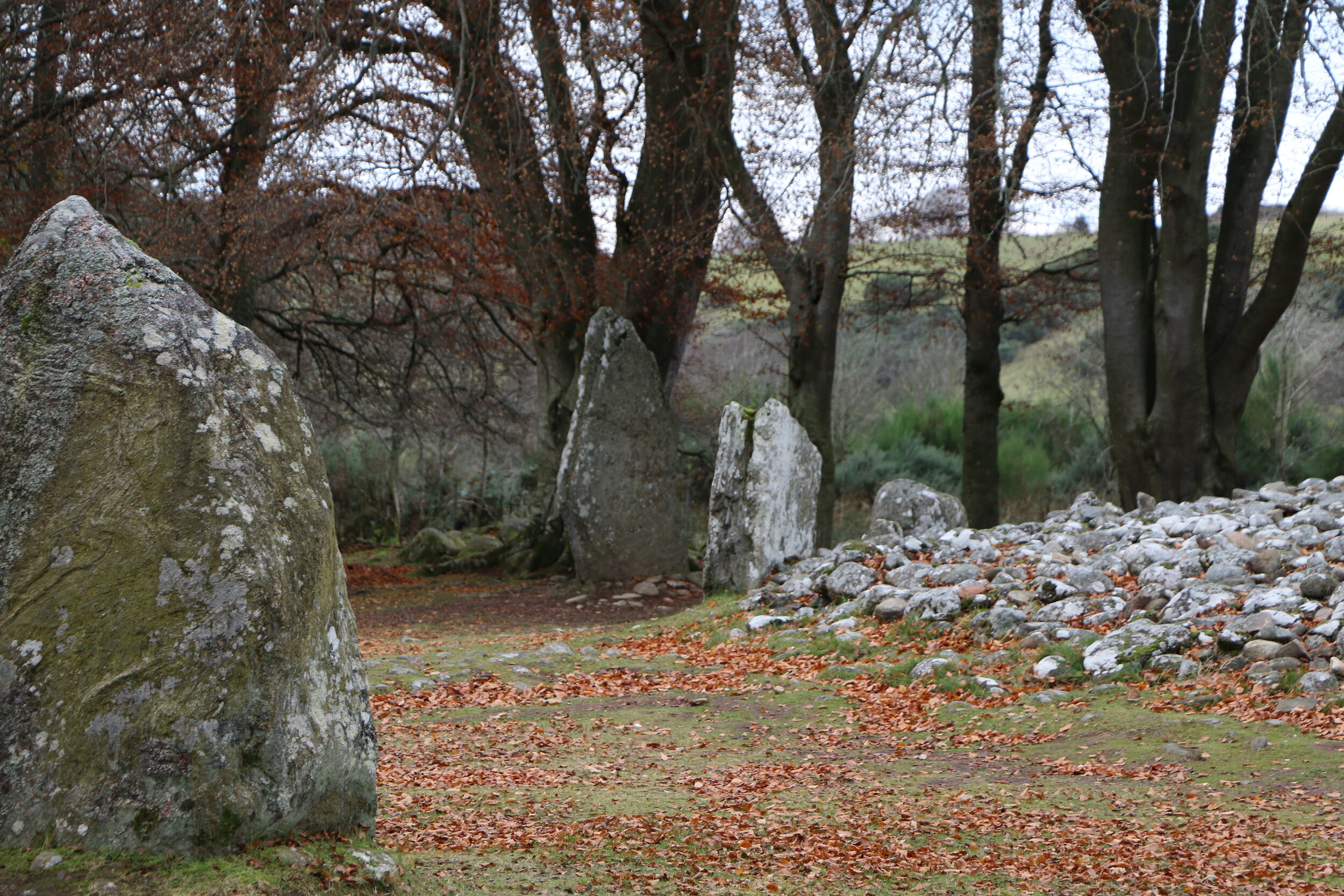 The Clava Cairns by Culloden Moor. Inverness, Scotland.