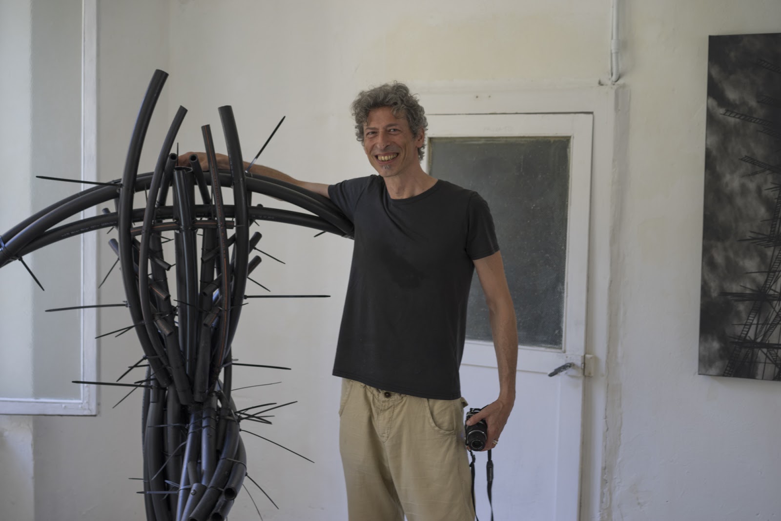 dirante l'allestimento: Luca Matti