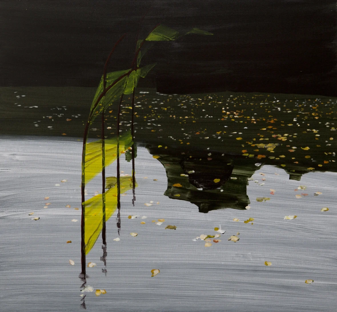 Bends, 72,3x91 cm, smalti su tela, 2012