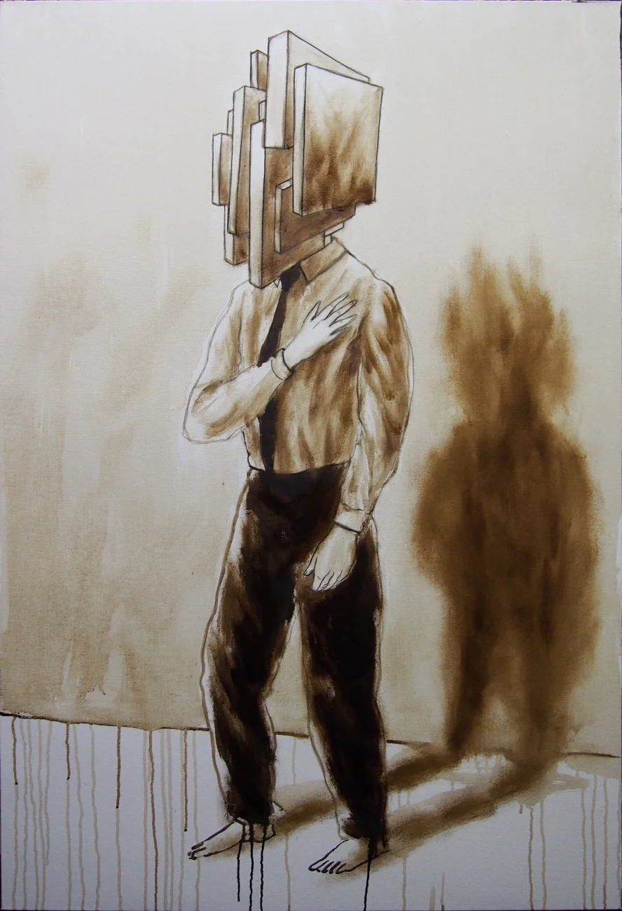 BH #20, bitume su tela, cm 120 x 80, 2015