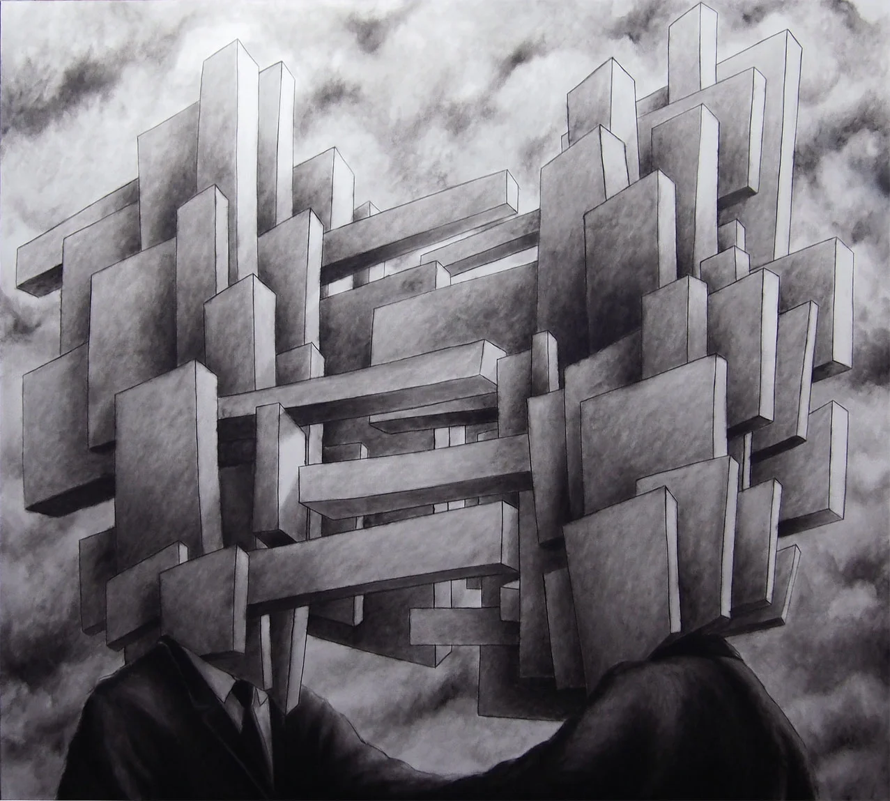 ’BH # 14’, olio su tela, cm 180 x 200, 2014