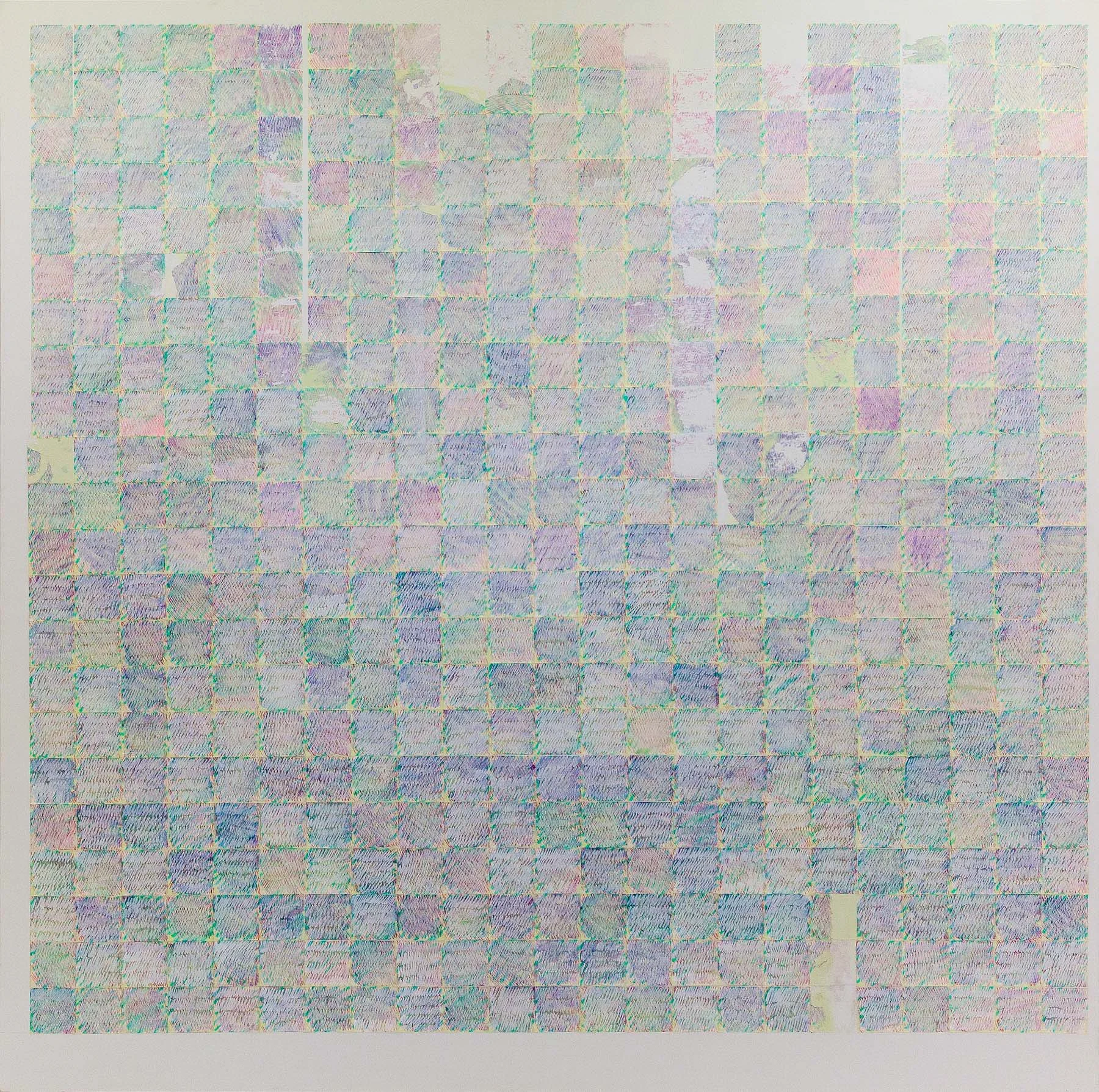 Ride to Me #3, 2016, tecnica mista su tela, 180x180 cm