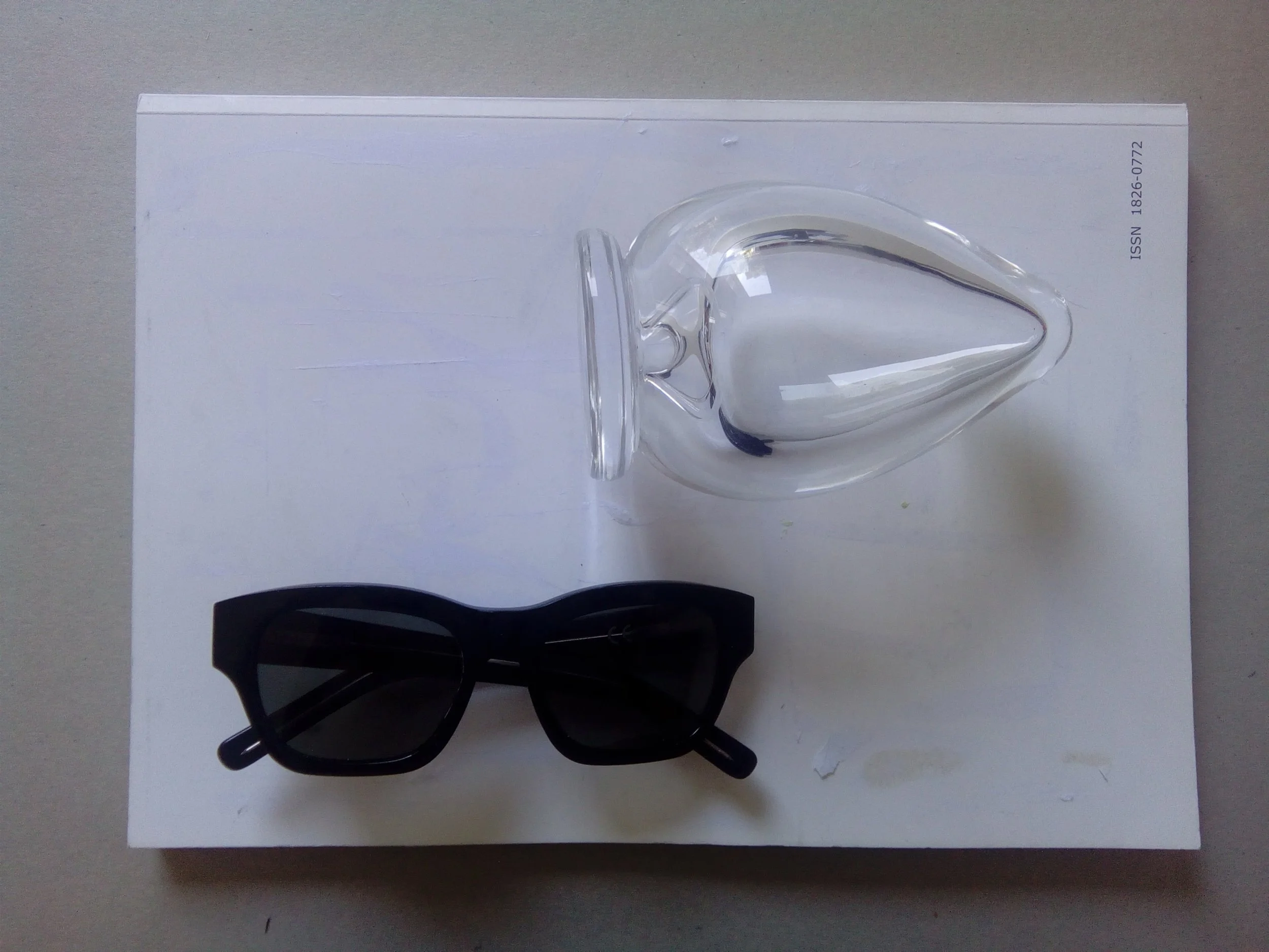 Exhibit A: Apparently an erotic novelty item. Blown on the island of Murano, in Italy.