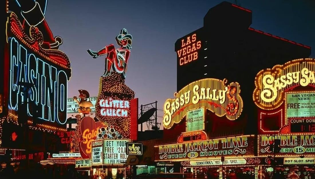 Fred Licht and the Supermodel in Las Vegas