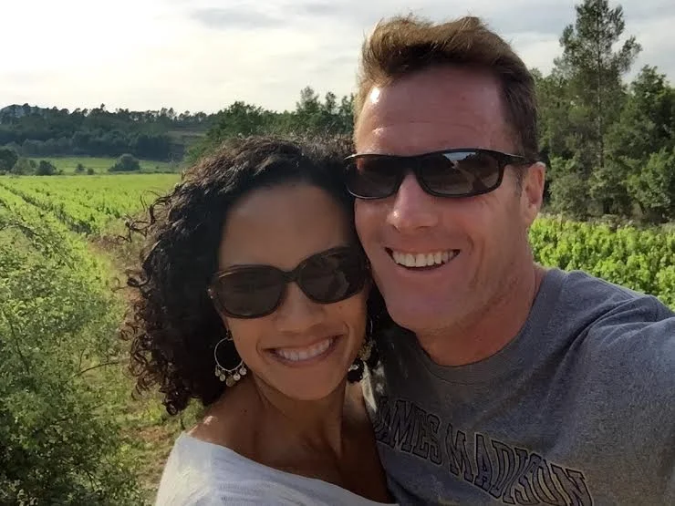 Ethan and Eugenia on the Bastide Avellanne grounds