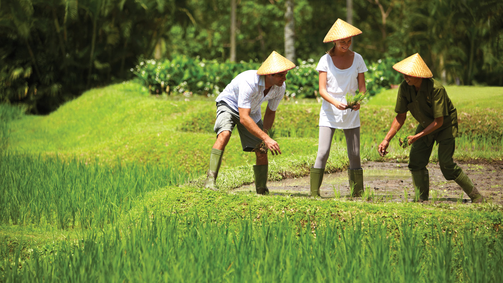 Walking through a rice terrace | EAT.PRAY.MOVE Yoga | Bali, Indonesia