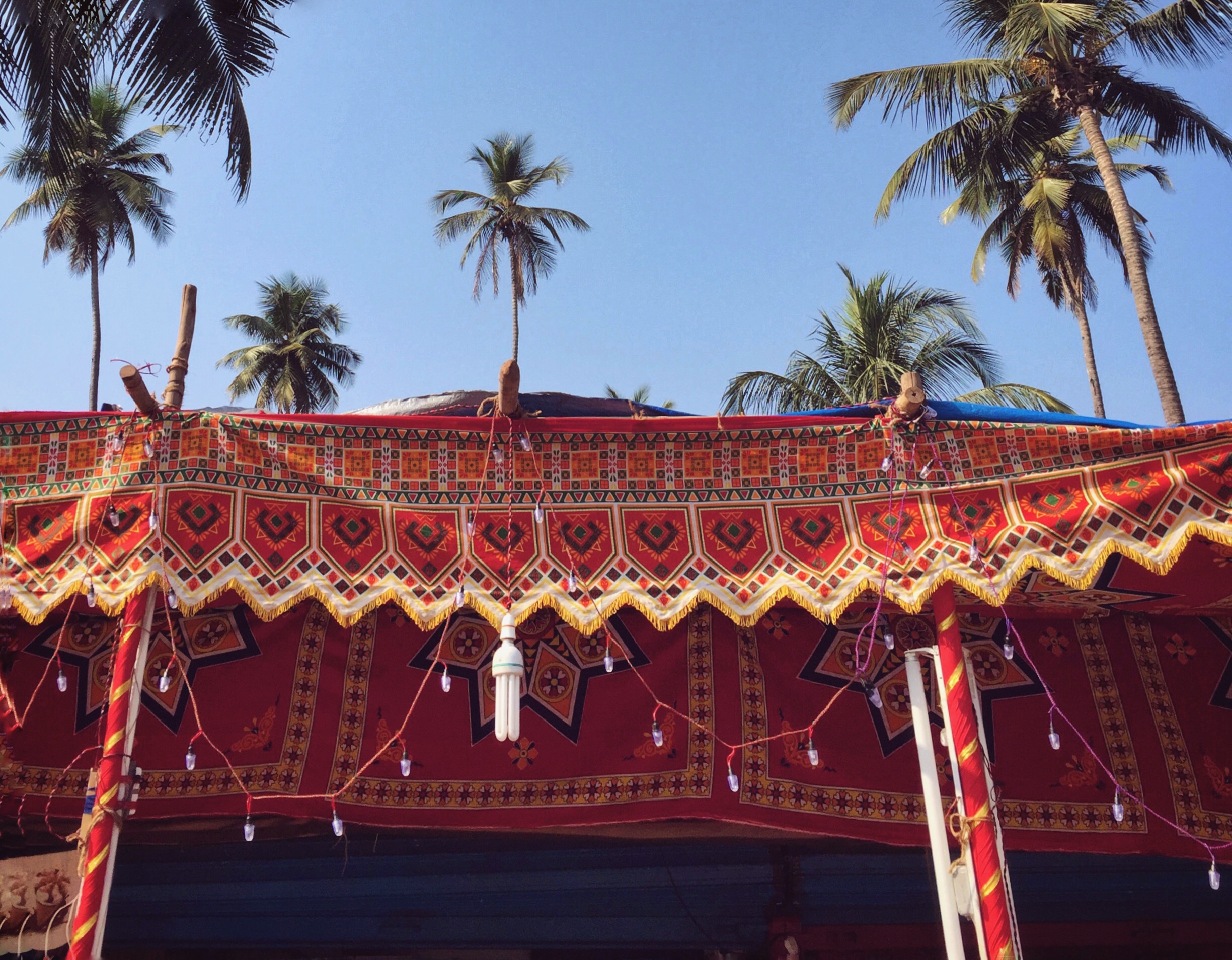 Intricate patterns on fabric | EAT.PRAY.MOVE Retreats | Goa, India