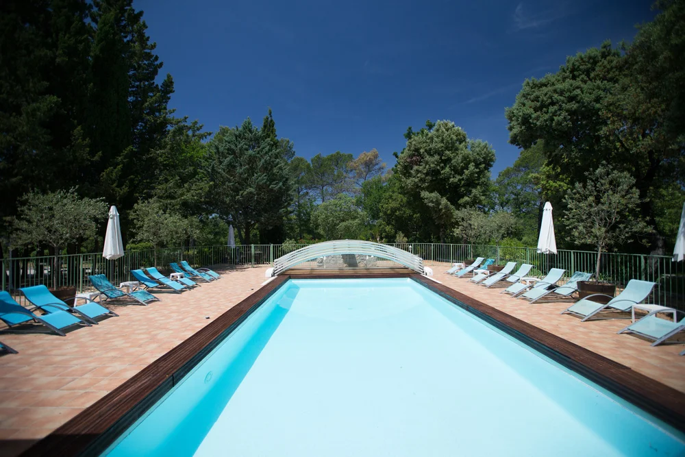 The view from the pool house Bastide Avellanne | EAT.PRAY.MOVE Yoga Retreats | Provence, France