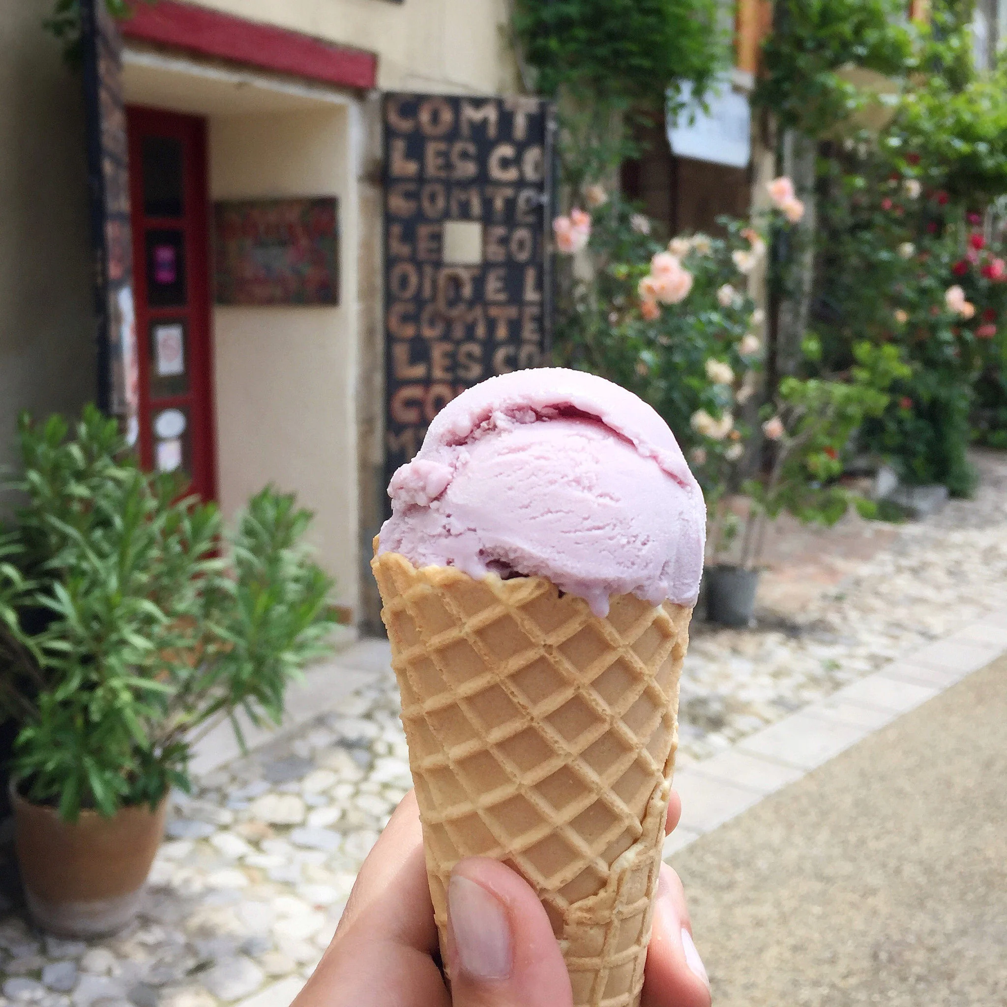 Lavender gelato in the mountains EAT.PRAY.MOVE Yoga Retreats | Provence, France
