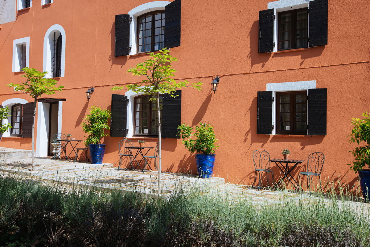 Plant life and lavender outside the guest rooms Bastide Avellanne | EAT.PRAY.MOVE Yoga Retreats | Provence, France
