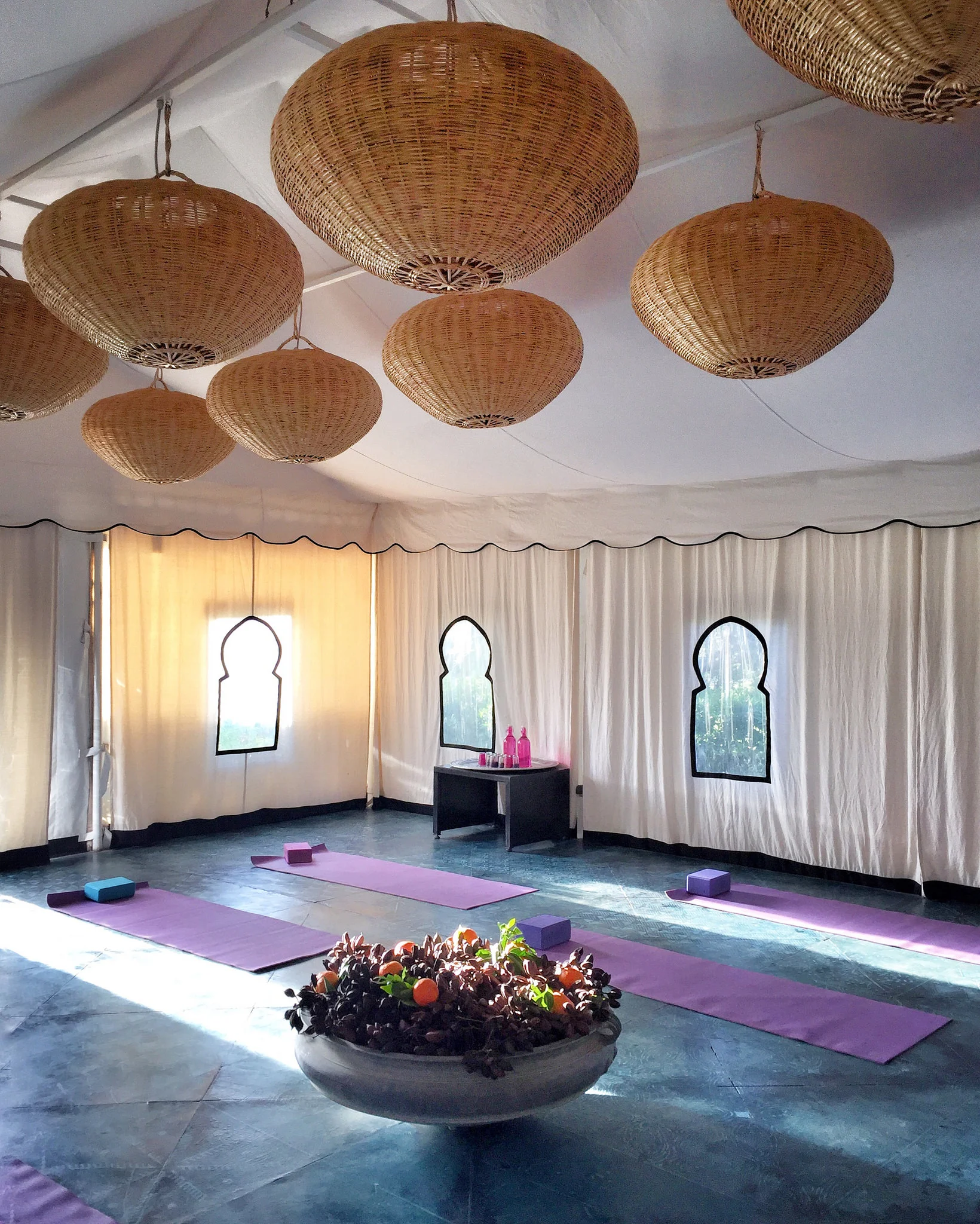 Yoga Tent Peacock Pavilions | EAT.PRAY.MOVE Yoga Retreat | Marrakesh, Morocco