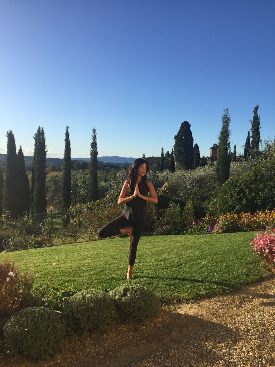 tree pose | EAT.PRAY.MOVE Yoga Retreats | Chianti, Italy