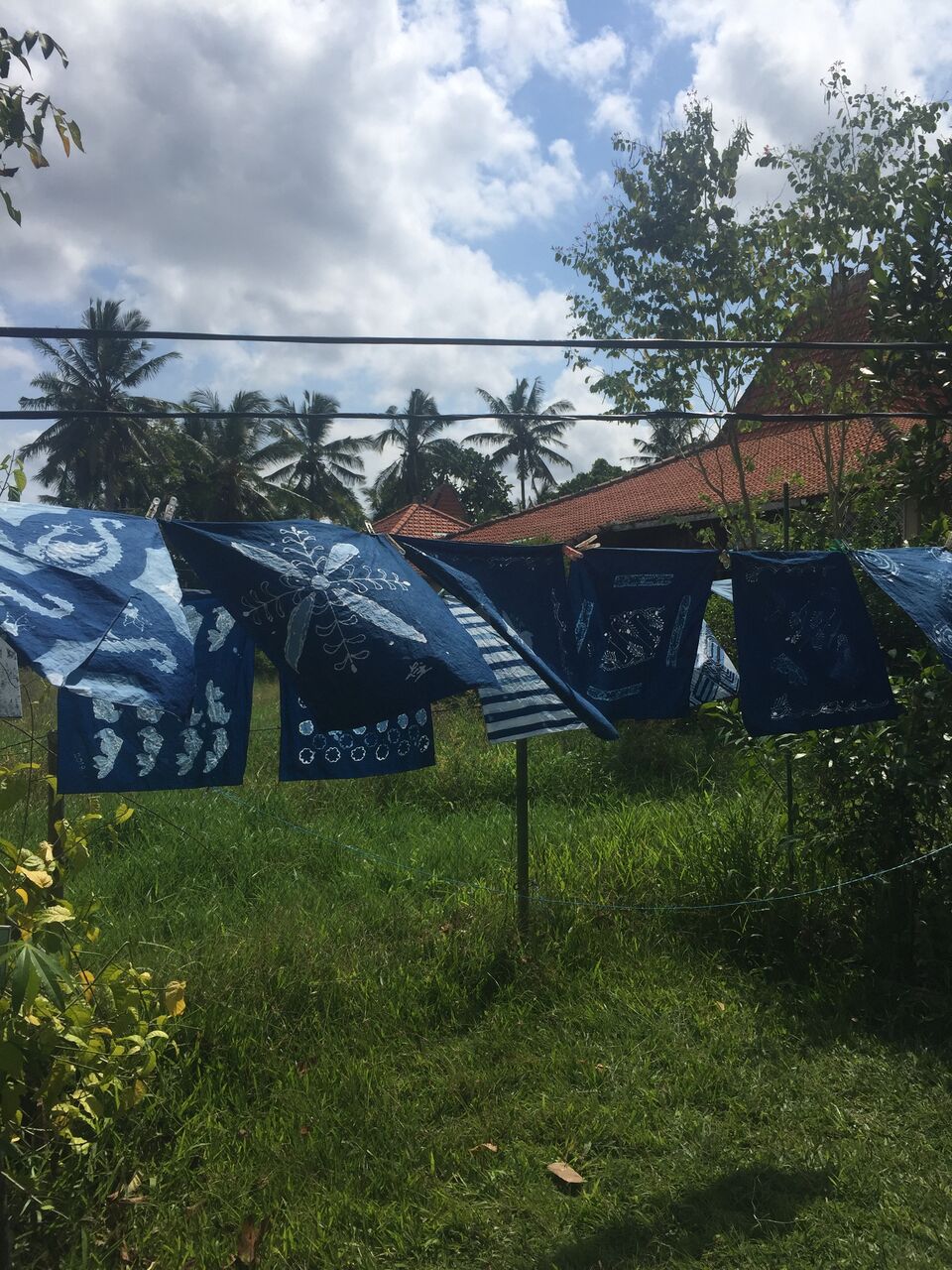 drying fabrics | Threads of Life | give back | EAT.PRAY.MOVE Yoga Retreats | Bali