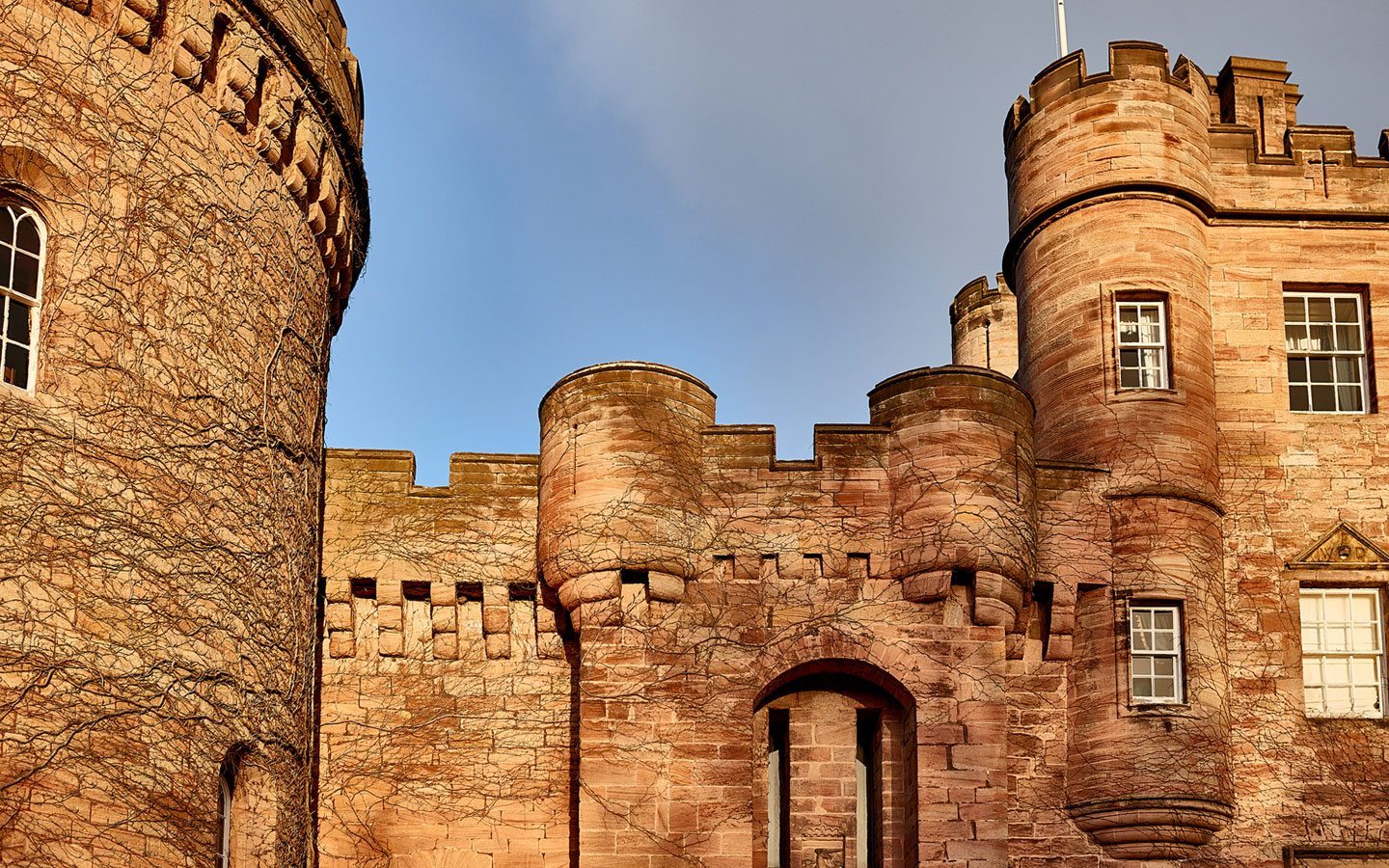 Ancient stone Dalhousie Castle | EAT.PRAY.MOVE Yoga | Edinburgh, Scotland