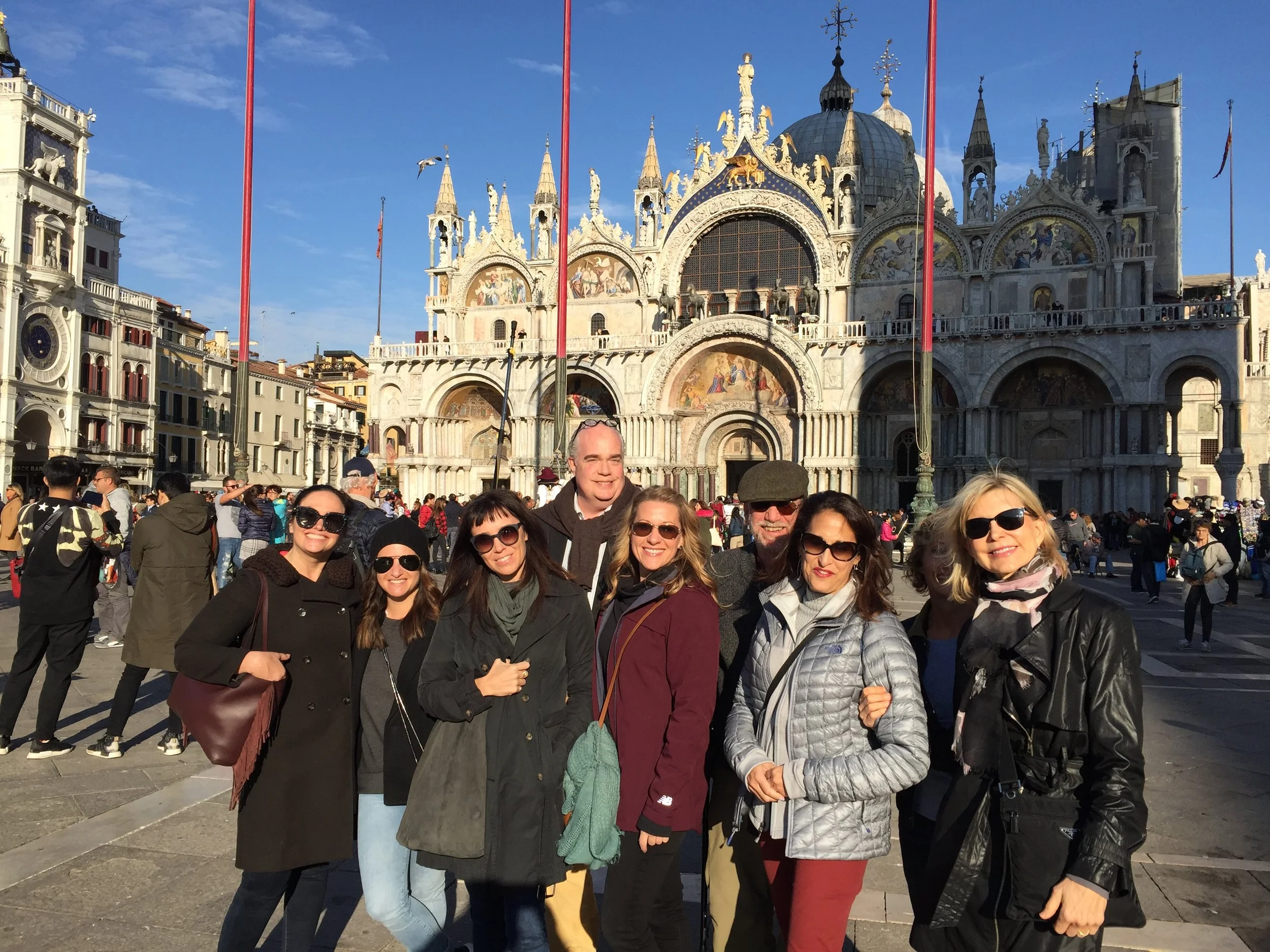 Guests in St. Mark's Square EAT.PRAY.MOVE Yoga | Venice, Italy