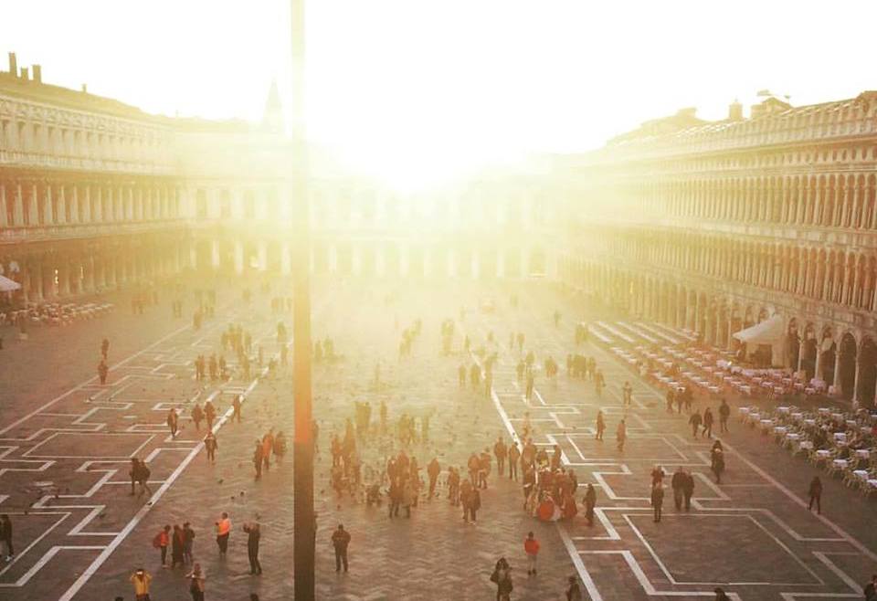 Sun over the Piazza | EAT.PRAY.MOVE Yoga | Venice, Italy