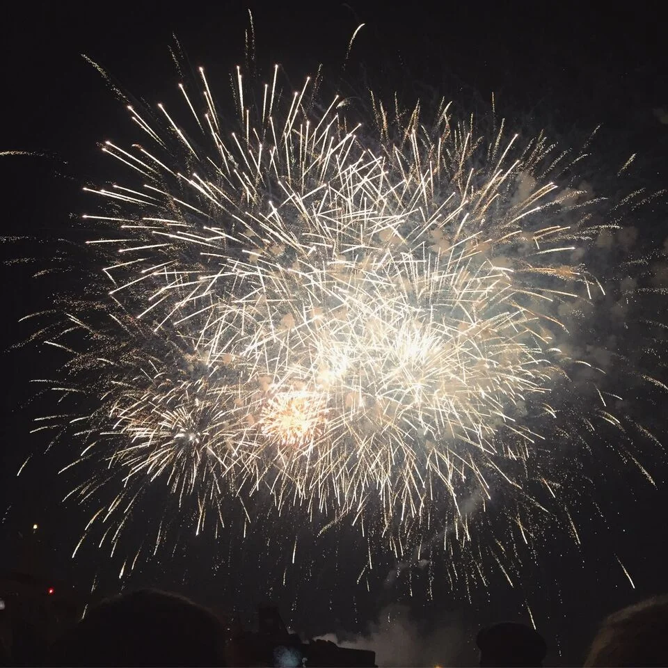 New Year fireworks in Venice