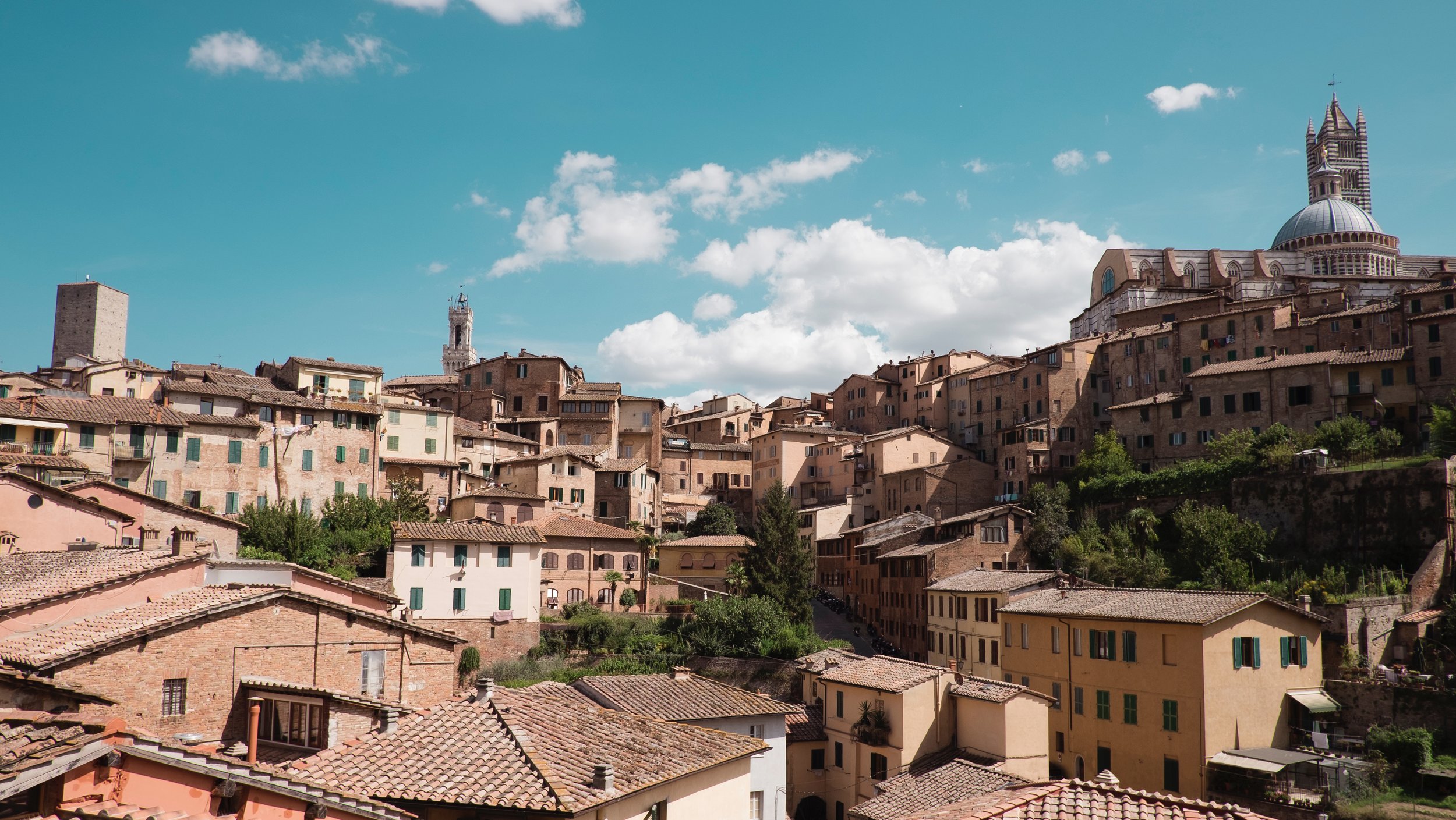 The town of Siena from above  | EAT.PRAY.MOVE Yoga Retreats | Tuscany, Italy