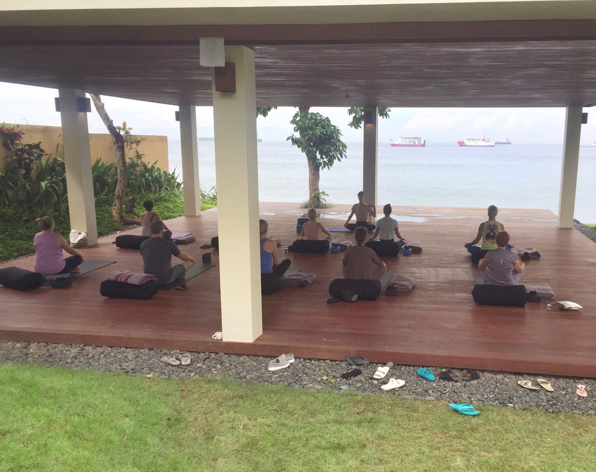 The hotel yoga pavilion by the sea | EAT.PRAY.MOVE Yoga | Bali, Indonesia