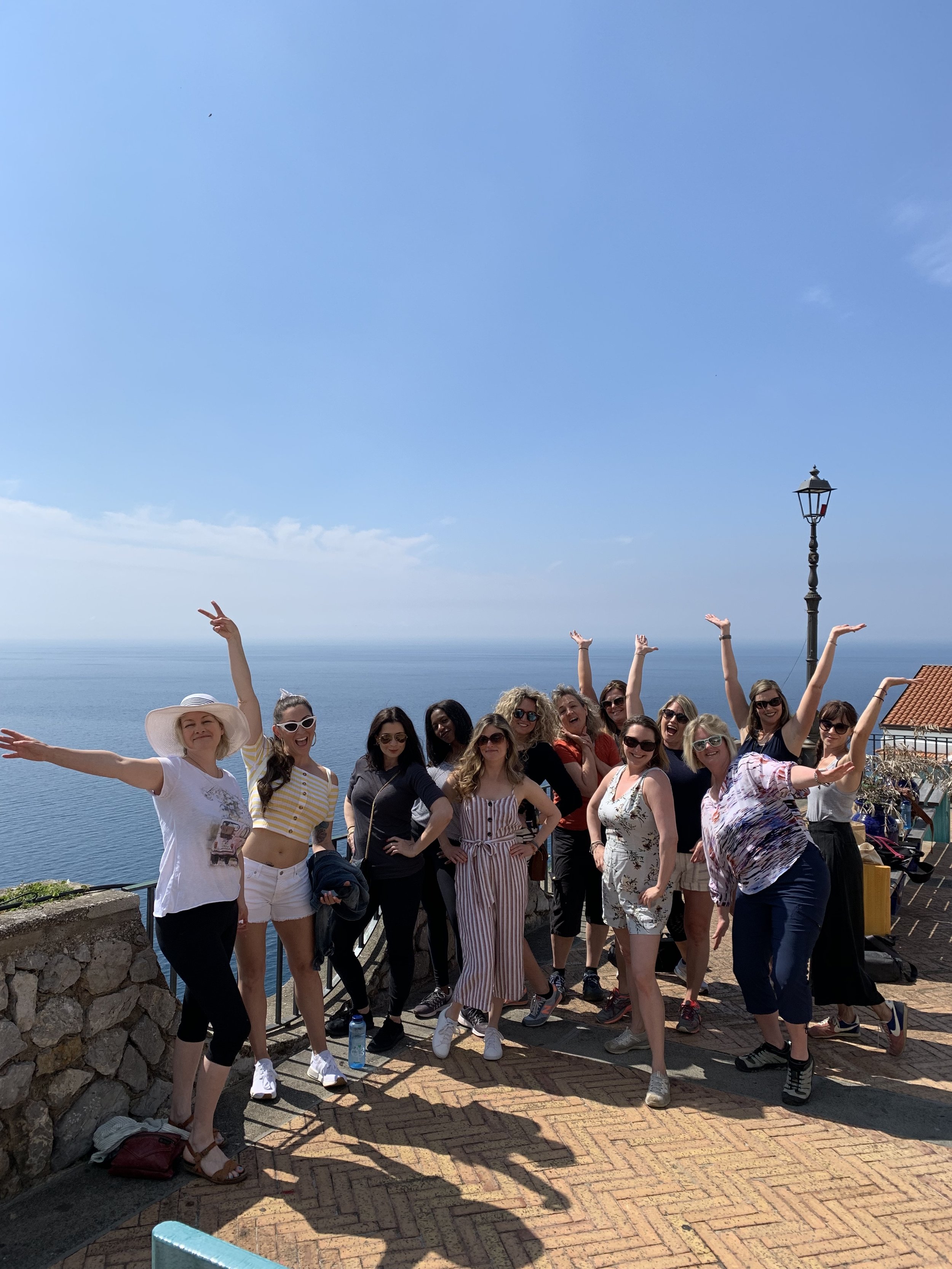 Guests enjoying the view | EAT.PRAY.MOVE Yoga Retreats | Amalfi Coast, Italy