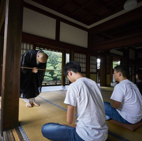Monk leading meditation | EAT.PRAY.MOVE Yoga | Kyoto, Japan