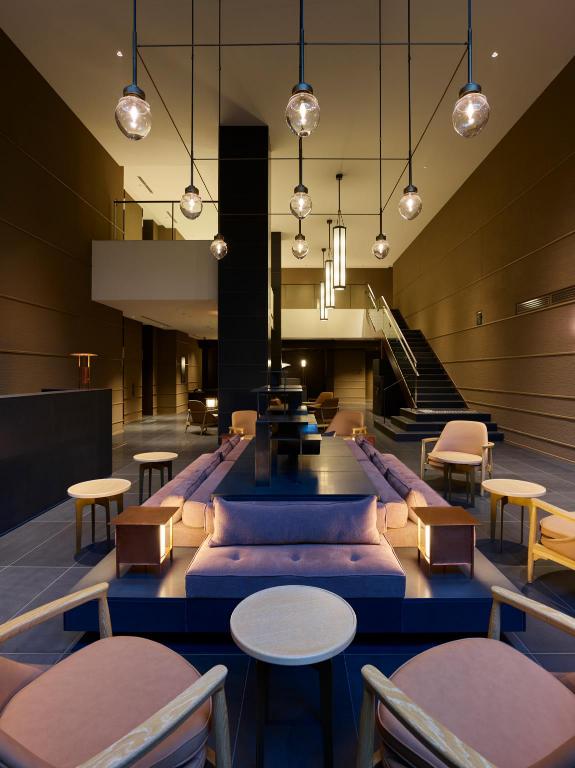 Refined hotel lobby at the Celestine | EAT.PRAY.MOVE Yoga | Kyoto, Japan