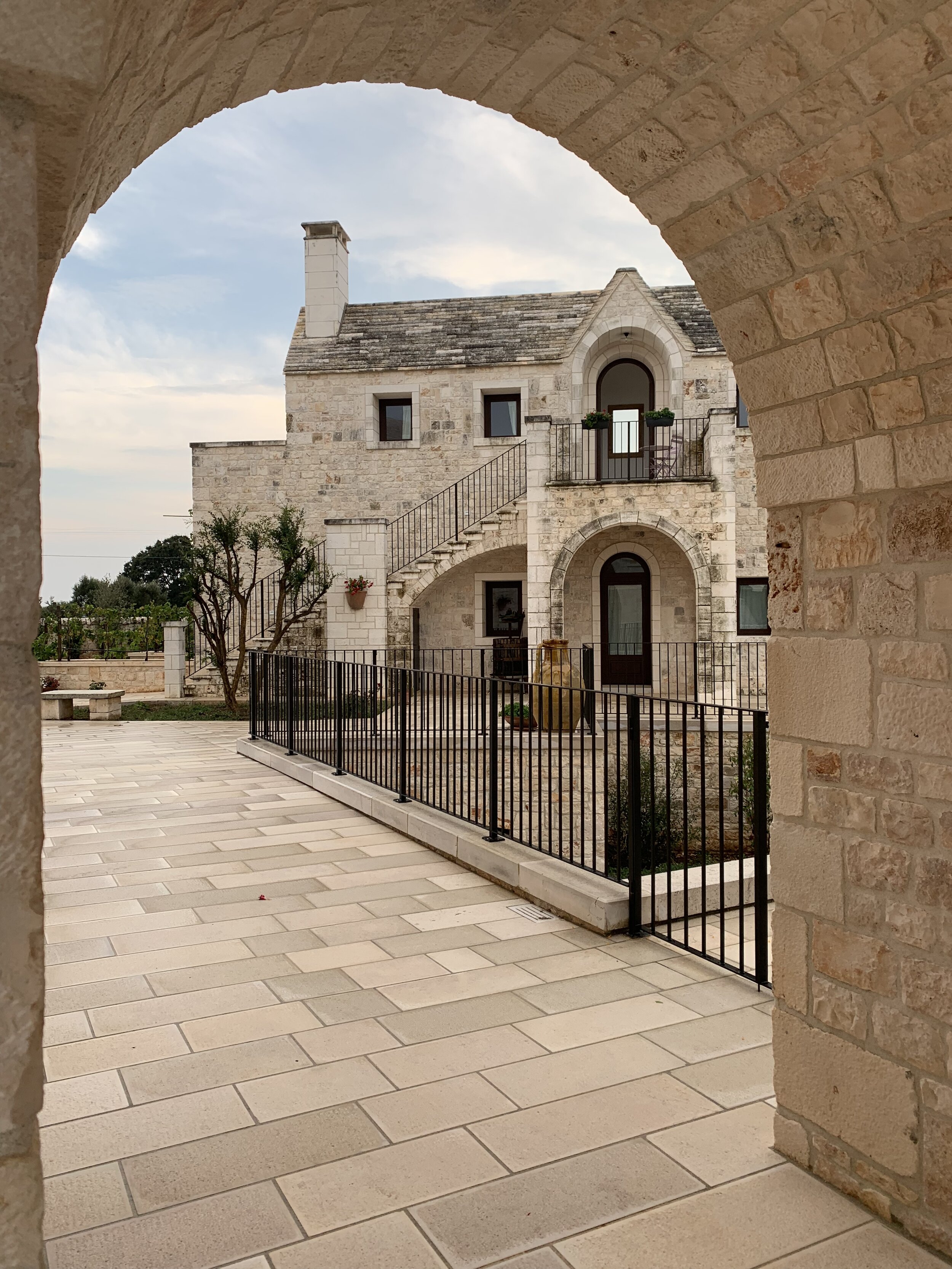 View from the archway of the hotel | EAT.PRAY.MOVE Yoga Retreats | Puglia, Italy