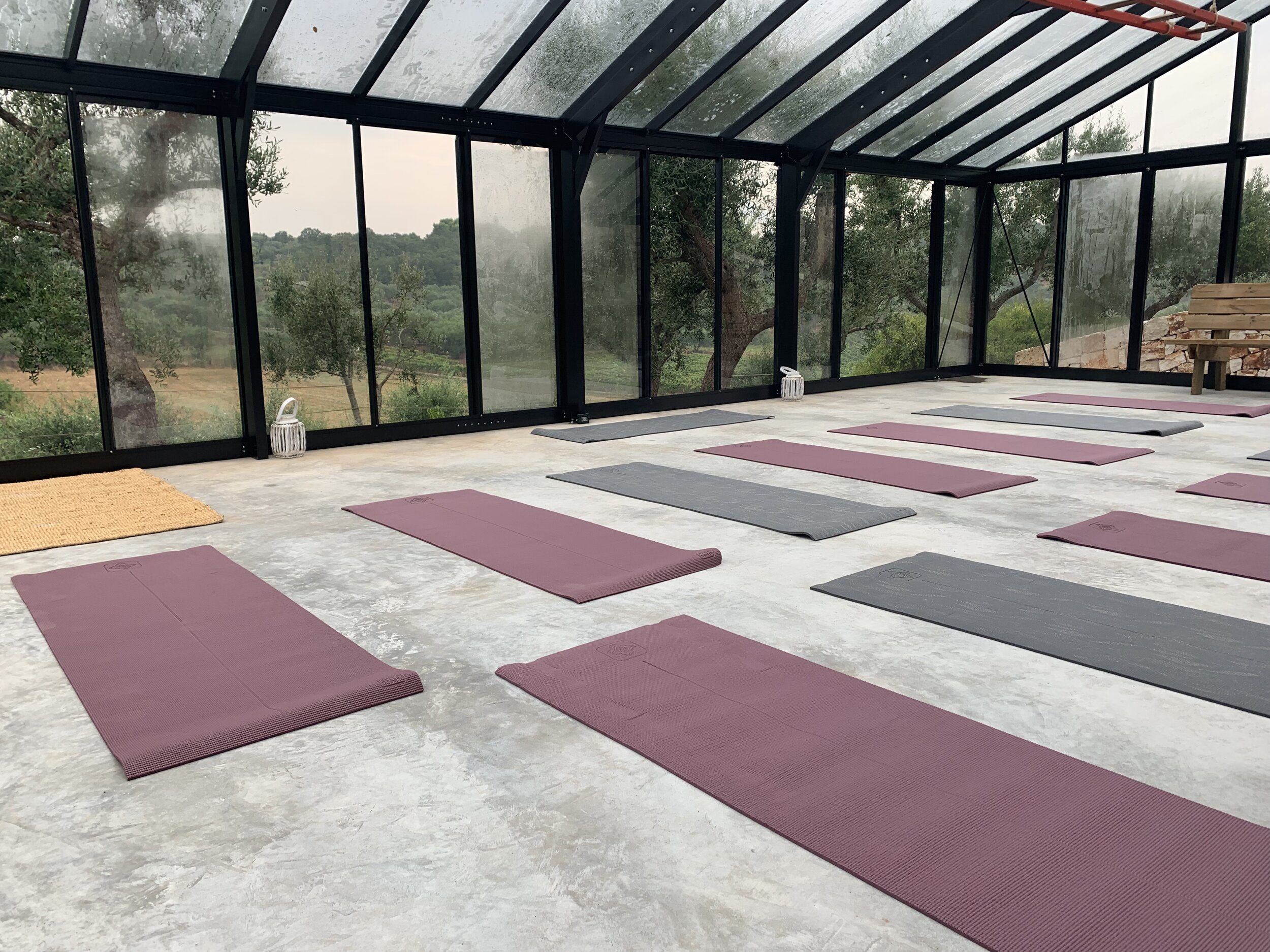 Indoor yoga space | EAT.PRAY.MOVE Yoga Retreats | Puglia, Italy