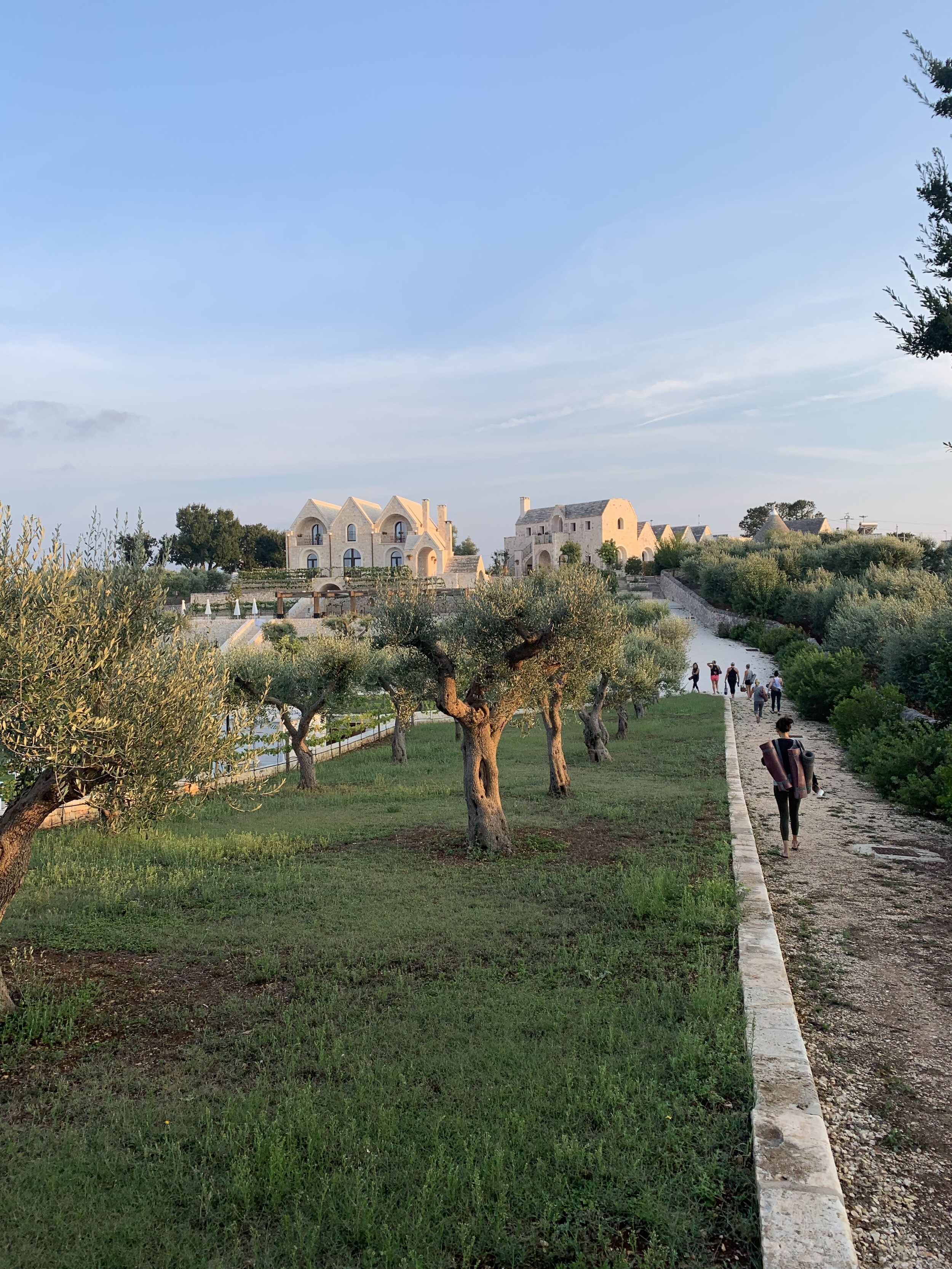 The grounds at sunset | EAT.PRAY.MOVE Yoga Retreats | Puglia, Italy