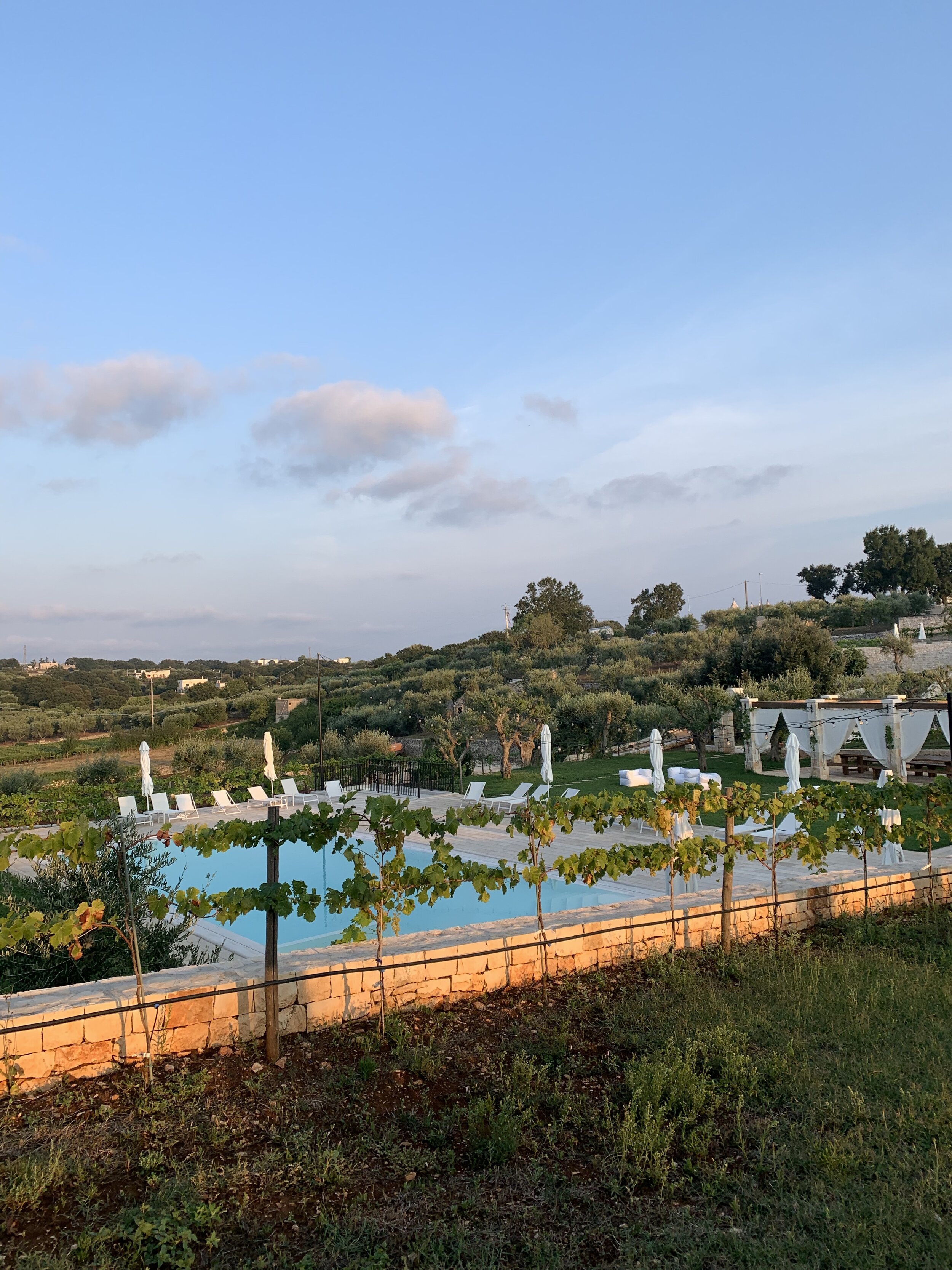 Sunset over the pool | EAT.PRAY.MOVE Yoga Retreats | Puglia, Italy