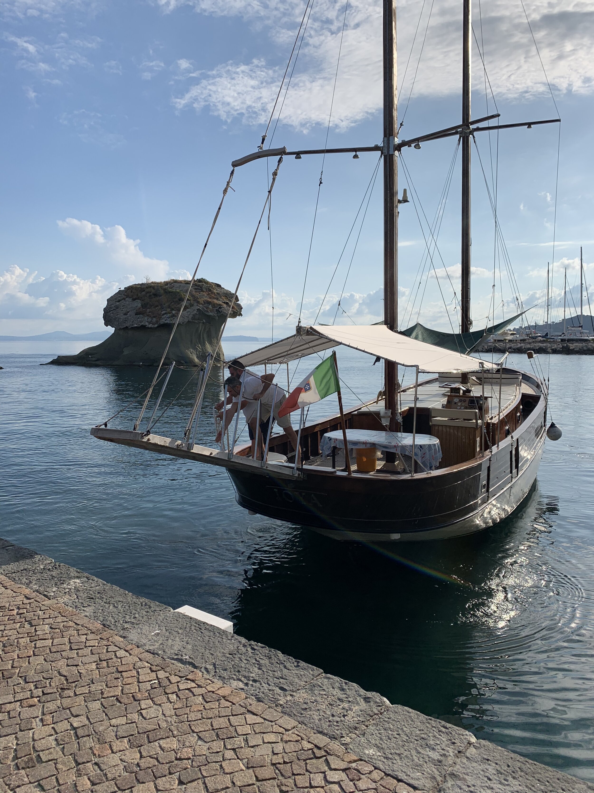 The boat for our day around the island | EAT.PRAY.MOVE Yoga Retreats | Ischia, Italy