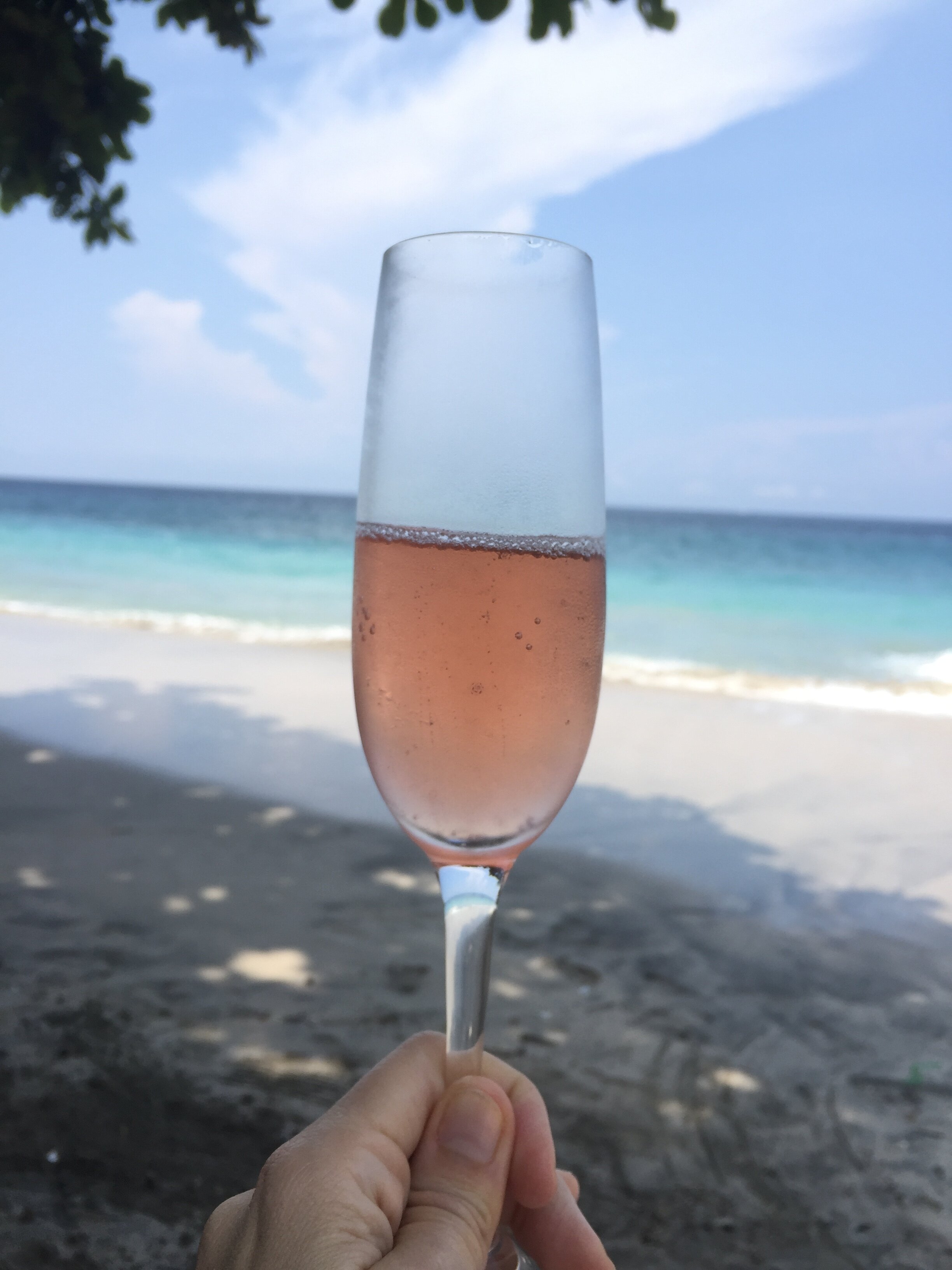 Champagne on the beach | EAT.PRAY.MOVE Retreats | Bali, Indonesia