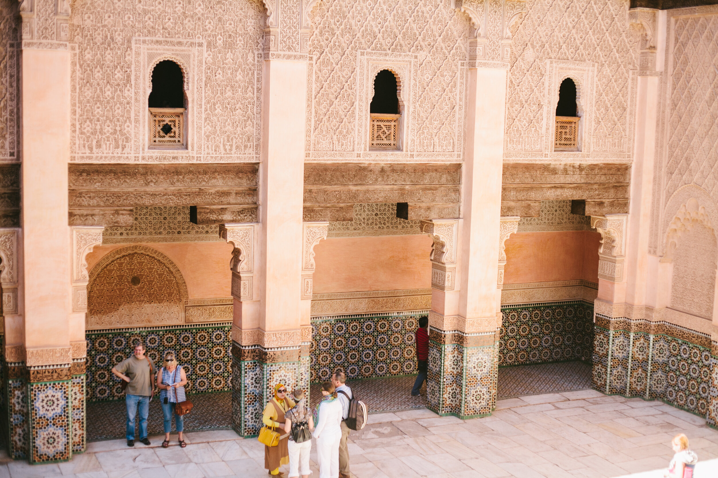 Pink walls in the palaces | EAT.PRAY.MOVE Yoga | Marrakesh, Morocco