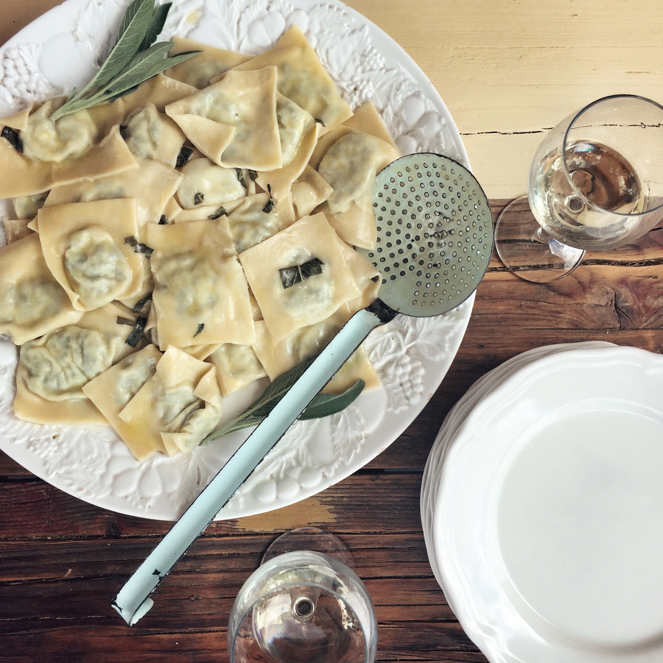 Handmade ravioli from a cooking class | EAT.PRAY.MOVE Yoga Retreats | Tuscany, Italy