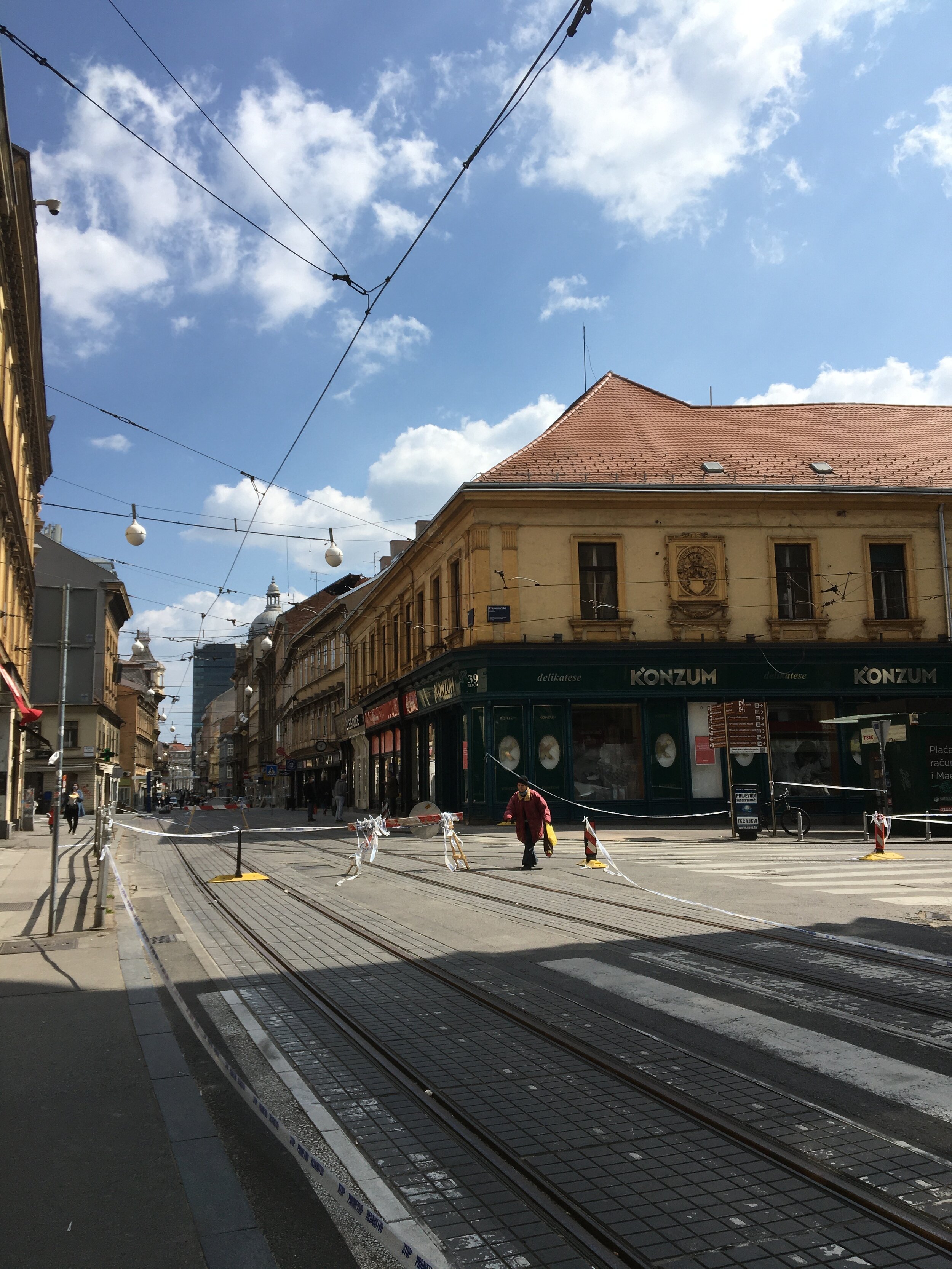 Zagreb, Croatia in quarantine