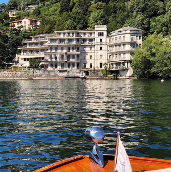 Villa Fiori from the water  | EAT.PRAY.MOVE Yoga Retreats | Lake Como, Italy 