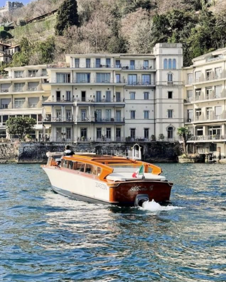 Boat on Lake Como | EAT.PRAY.MOVE Yoga Retreats | Lake Como, Italy 