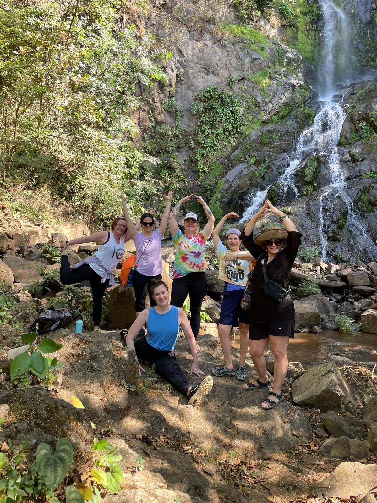 Waterfall hike in Costa Rica