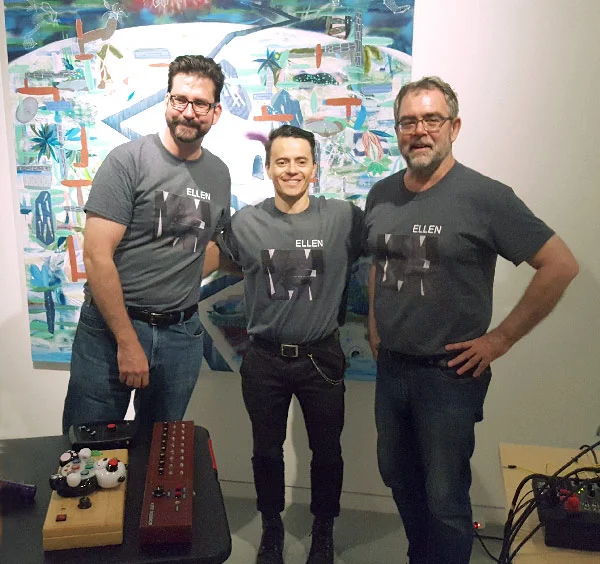 (l-r) Chris Kaczmarek, Juan Pablo Arango, and Tony Saunders