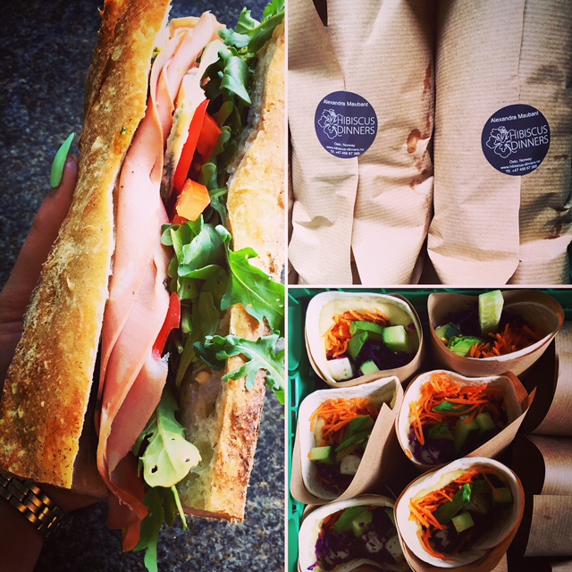 Hibiscus Dinners lunch: choose your option sandwiches, wraps, salad or warm lunch box!
