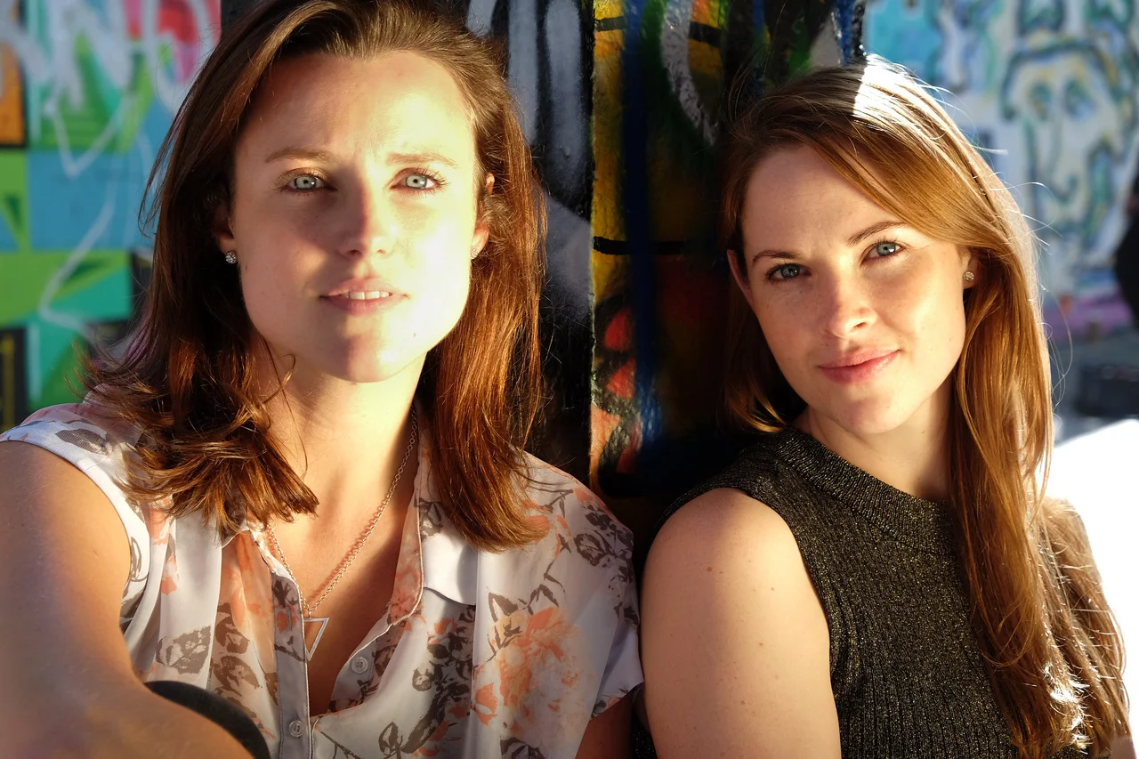 Emma Playfair (left) and Lily Newbury-Freeman (right) from NewPlay Productions. Photo credit: Zoe Tigner and Guy Noar