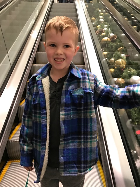 Check out the shirt pocket of the young man on the escalator in Philly. He grabbed the card from his dad's car. Never too young to start cultivating The Oasis Within.