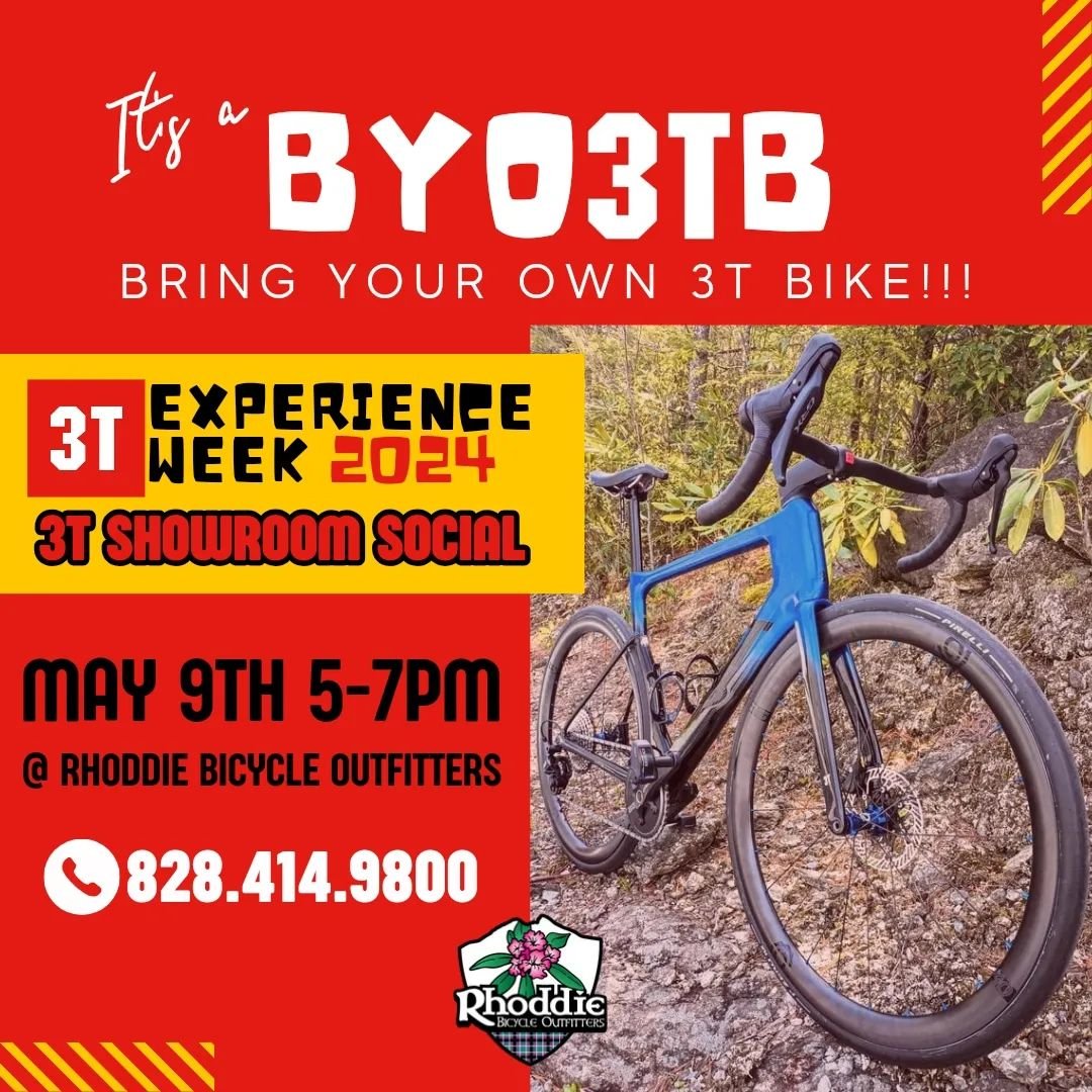 It's a BYO3TB: Bring Your Own 3T Bike!!!

We've sold alot of 3T Bikes over the years and almost every one of them is unique in build. We want to see you and your 3T on Thursday, May 9th at the 3T Showroom Social during our 3T Experience Week. We will
