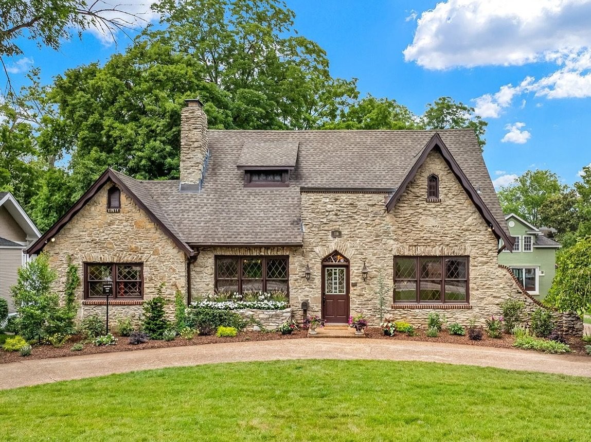 🌾 Nestled in the heart of Franklin&rsquo;s prestigious Lewisburg Avenue Historic District, this stunning 1930 English Stone Tudor is a rare architectural gem listed on the National Register of Historic Places. Located on one of Franklin&rsquo;s most