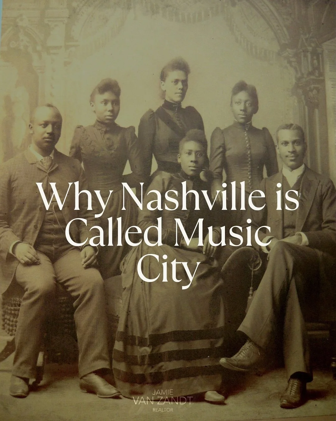 🌾 Nashville didn&rsquo;t earn its nickname from neon signs or late-night bars.

It began with the Fisk Jubilee Singers sharing their voices with the world.

In 1873, their performance for Queen Victoria is said to have inspired the name Music City, 