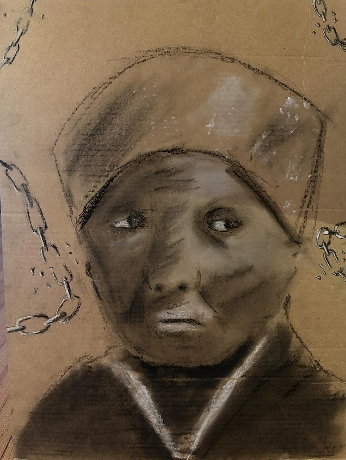 As a mother of soon-to-be 14-year-old twins, I have many reasons to be proud, and today that pride is most certainly inspired by this impressive drawing of Harriet Tubman that Townes made and brought home from school.

🤍🤍🤍🤍🤍🤍🤍