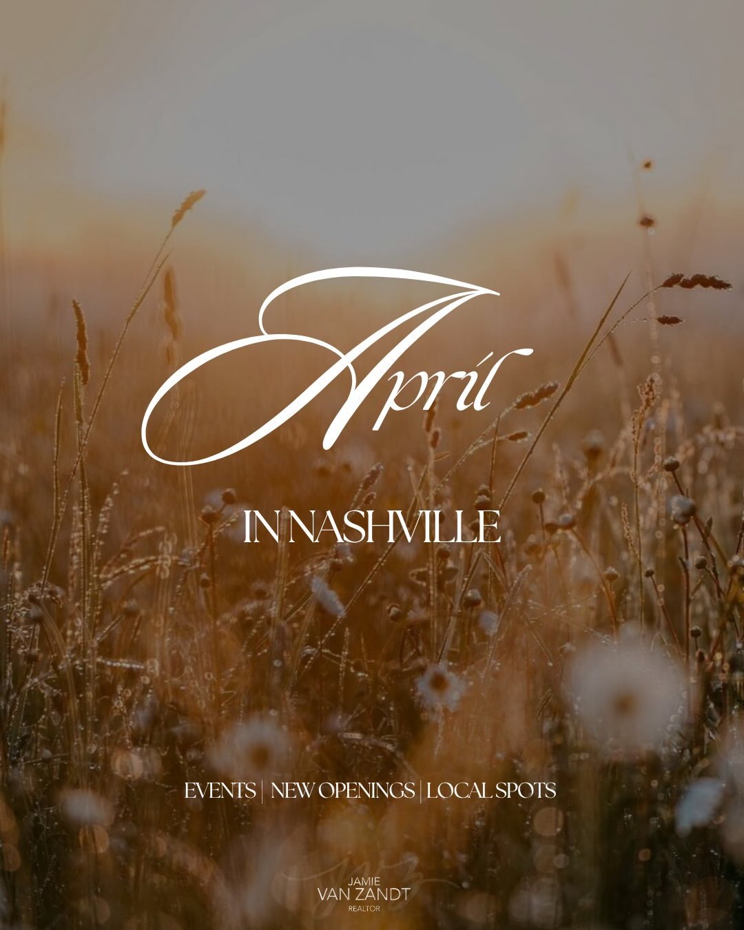 🌷 April in Nashville 🌷

Longer days, everything in bloom, and the city starting to come back to life again.

A few things I&rsquo;d have on your radar this month ~ festivals, outdoor weekends, and a handful of beautiful new openings.

Save this for