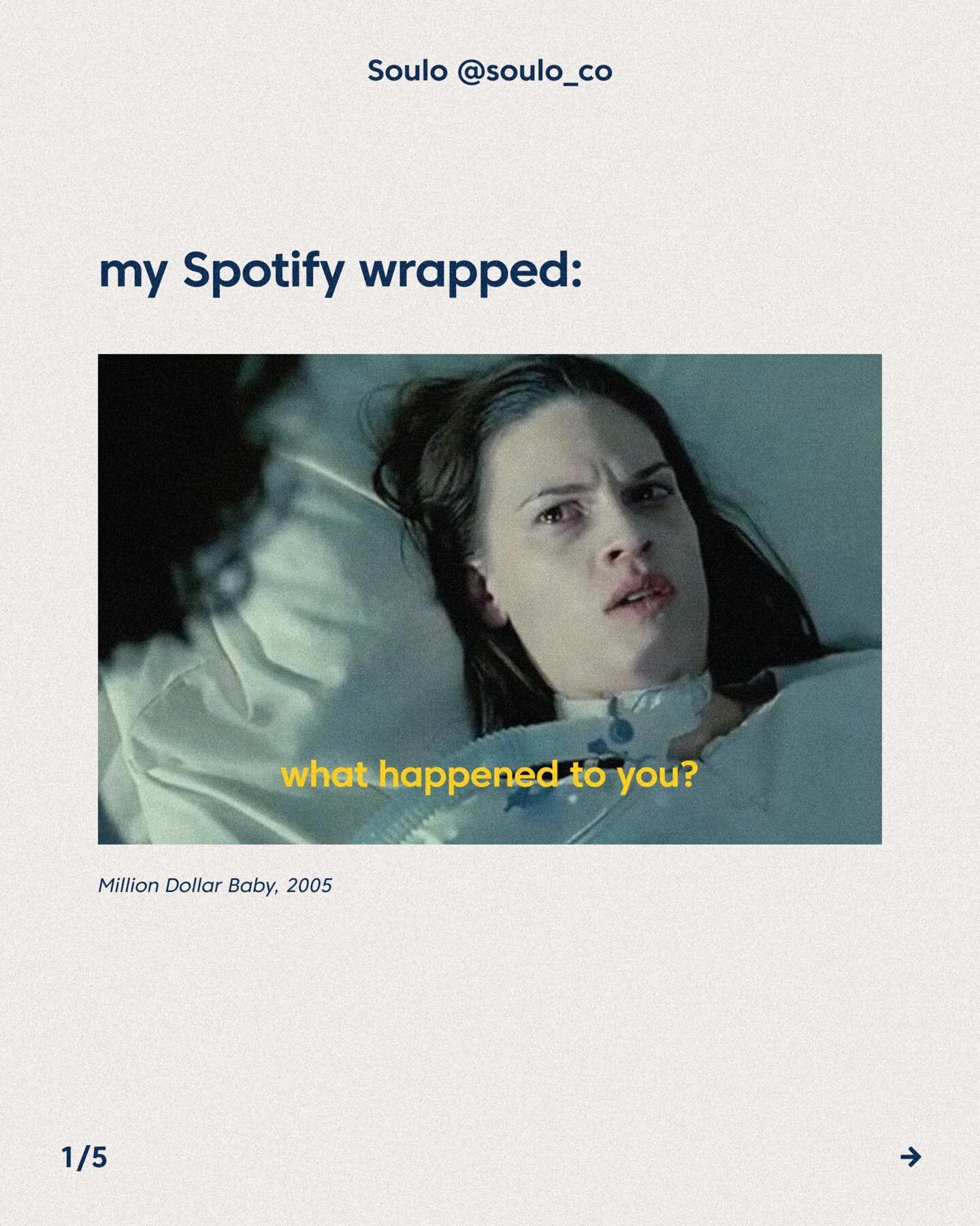 It&rsquo;s that time of year where @spotify lets it be known that we can&rsquo;t hide from our feelings. 🙃 Especially you, @taylorswift listeners.

#SpotifyWrapped #Spotify #Wrapped #2022 #Music #Feelings #Memes #Meme #Relationships