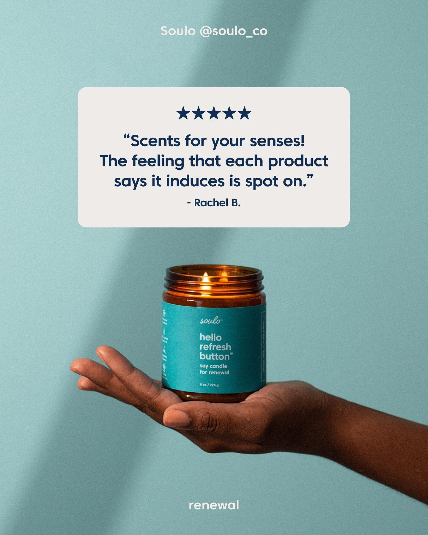 &ldquo;Scents for your senses!&rdquo; Okay we love youuu. ❤️ Our candles are made with natural essential oils to help induce specific feelings&mdash;like the feeling of hitting a refresh button. 🔄

#candle #natural #essentialoil #mentalhealth #feeli
